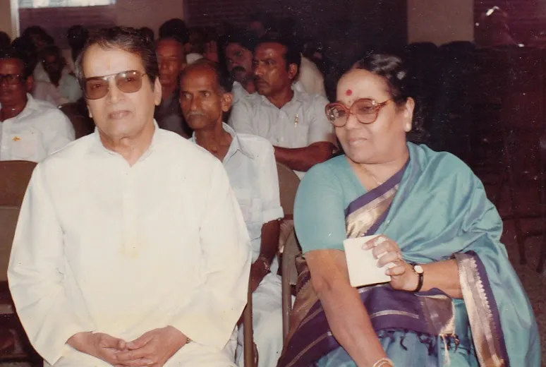 nambiar with wife